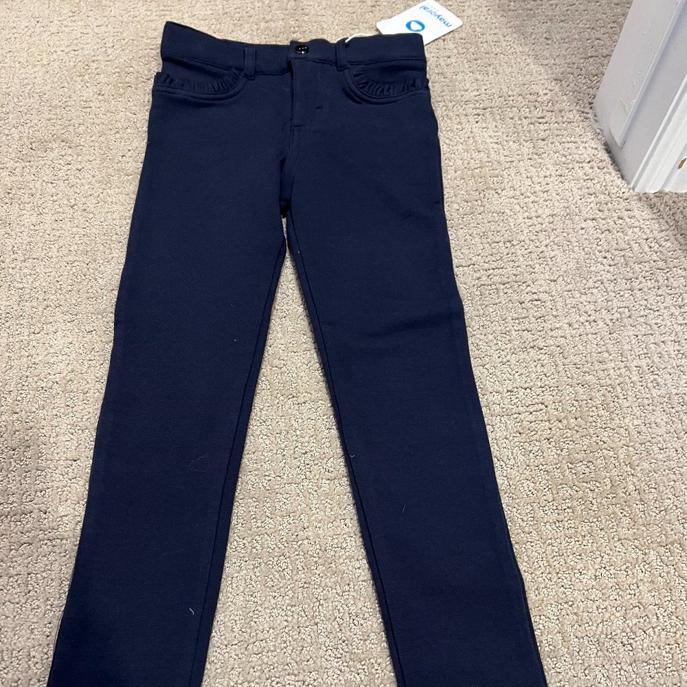Size 6 blue adjustable girls Mayoral Pants